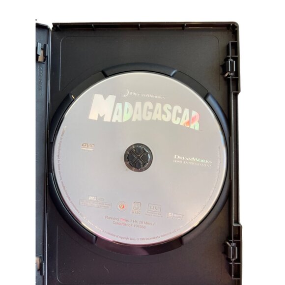 Madagascar DVD 2005 Family Animation Ben Stiller Chris Rock DreamWorks Pre-Owned - Picture 2 of 4